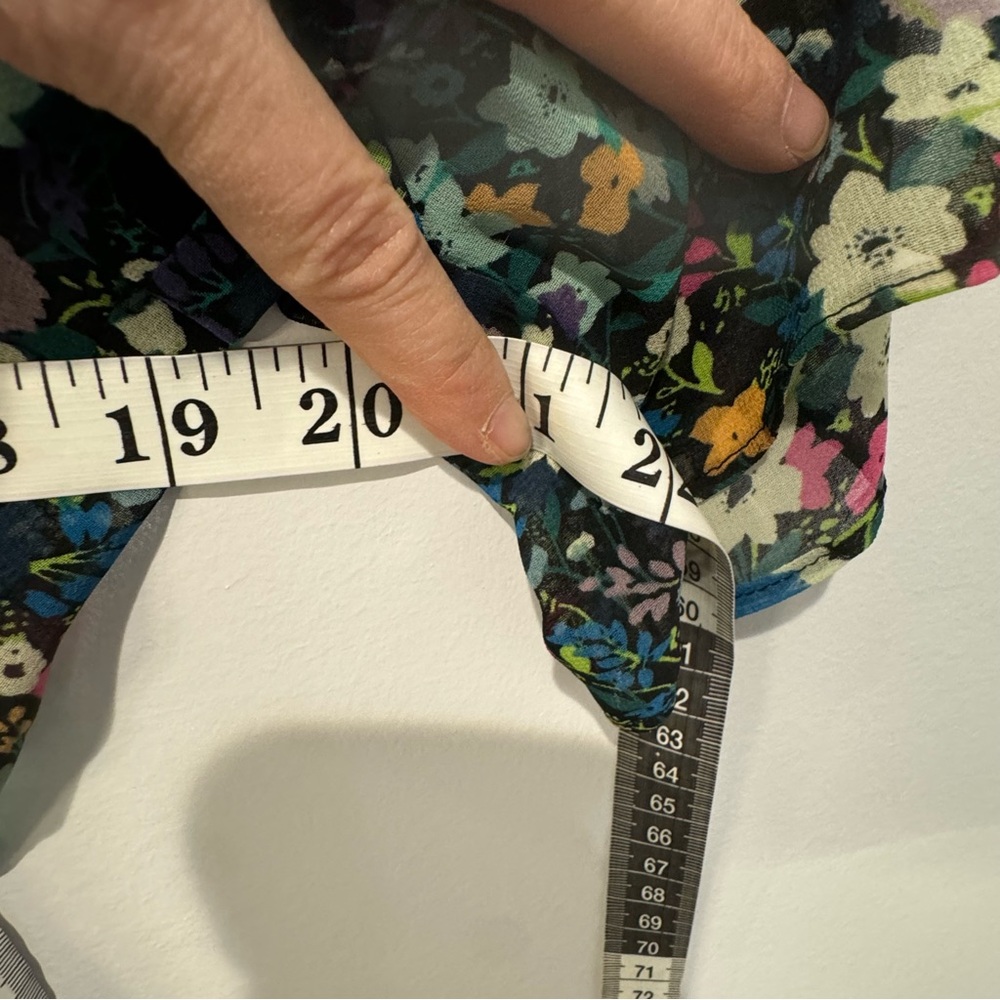 Cabi Fiesta Maxi Short Sleeve Dress Dark Green Floral Model 5386‎ Size XS Womens - Picture 10 of 11